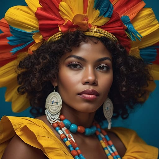 Afro-Colombian woman from Colombia (Pacific coast, Caribbean coast) — South America