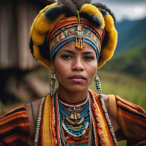 Afro-Ecuadorian woman from Ecuador (Esmeraldas, Chota Valley)