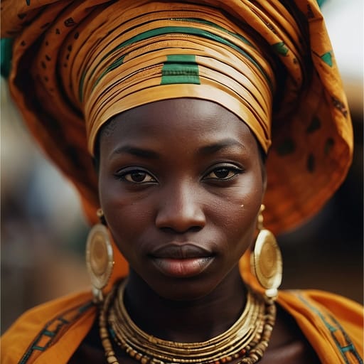 Akan Ivory Coast woman from Côte d'Ivoire, Ghana — West Africa