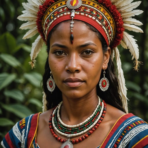 Amerindian Surinamese woman from Suriname