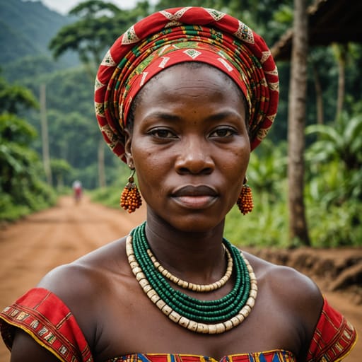 Angolares woman from Southern São Tomé