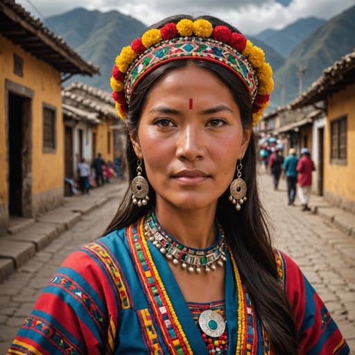 Asian Peruvian woman from Peru (Lima and coastal cities) — South America