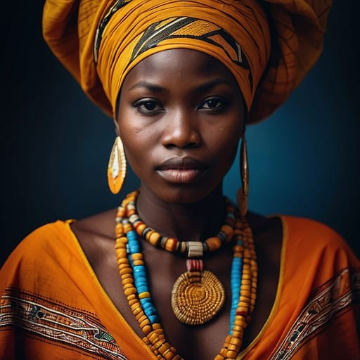 Bakongo woman from Angola, DRC, Republic of the Congo