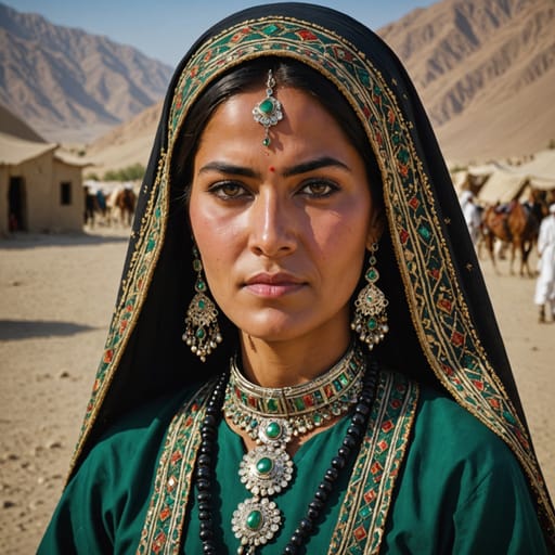 Baluchi Turkmenistan woman from Turkmenistan (Baluchi-descended residents)