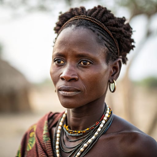 Bariba woman from Borgu (Benin, Nigeria) — related phenotype reference