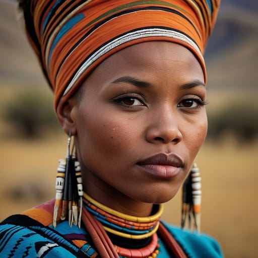 Basotho woman from Lesotho, South Africa