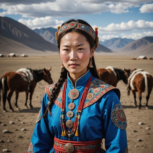 Bayad woman from Mongolia (Uvs) — East Asia
