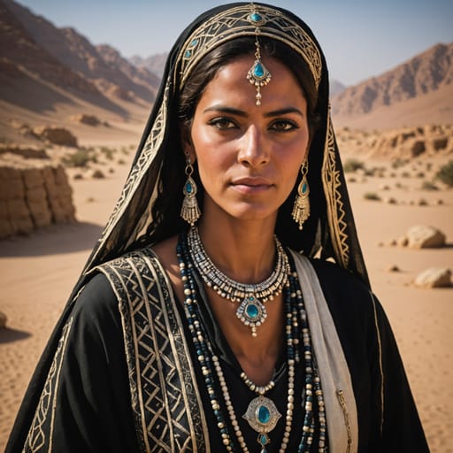 Bedouin Egyptian woman from Egypt (Sinai, deserts) — North Africa