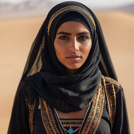 Bedouin Saudi woman from Saudi Arabia (desert zones) — Western Asia