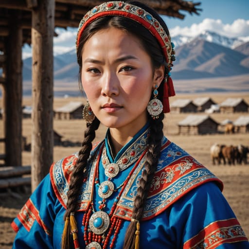 Buryat woman from Russia (Buryatia) and Mongolia — East Asia