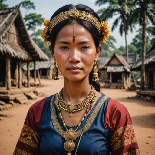 Cambodia Indigenous woman from Cambodia (northeastern provinces)