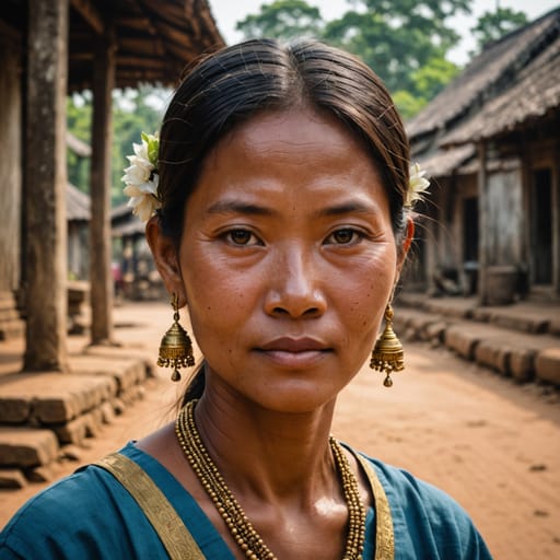 Cham Cambodian woman from Cambodia (Cham-descended residents)