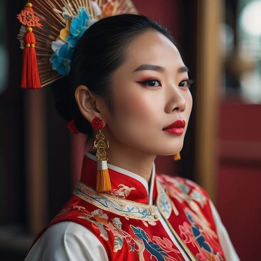 Chinese Singaporean woman from Singapore (Chinese-descended residents)