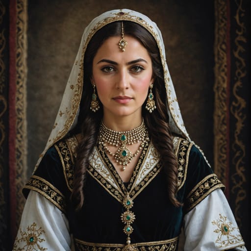Circassian Jordan woman from Jordan and historic North Caucasus