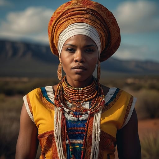 Coloured South African woman from South Africa