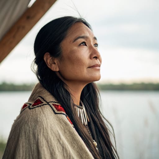 Cree woman from Canada (Alberta, Saskatchewan, Manitoba, Ontario, Quebec, Newfoundland and Labrador)