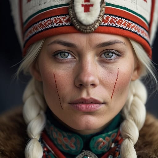 Danish woman from Denmark, Greenland (Greenlandic Danes), Faroe Islands, plus diaspora