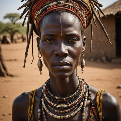 Dassanech woman from Lower Omo Valley and Lake Turkana delta, SNNPR, Ethiopia (and northern Kenya) — Eastern Africa