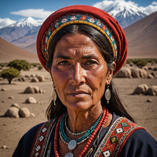 Diaguita woman from Argentina-Chile (Atacama, Coquimbo, northwestern Argentine provinces) — South America
