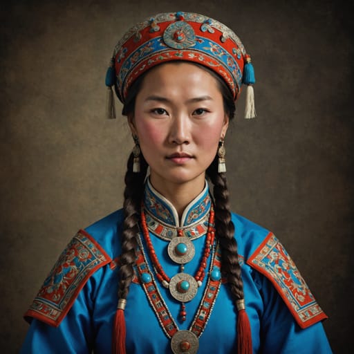 Dorvod woman from Mongolia (Uvs)