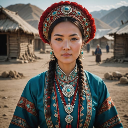 Dungan Kazakhstani woman from Kazakhstan (Dungan-descended residents) — Central Asia