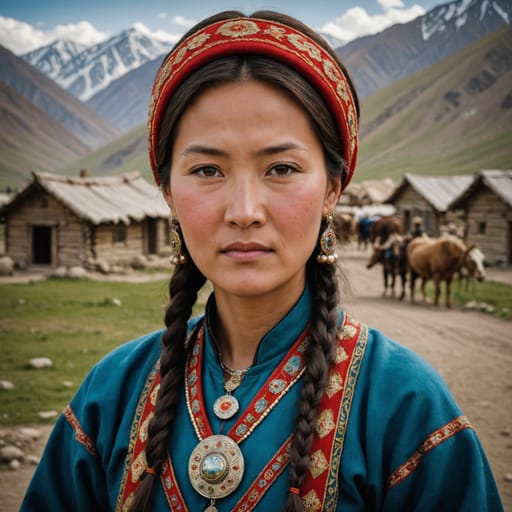 Dungan Kyrgyzstan woman from Kyrgyzstan (Dungan-descended residents) — Central Asia