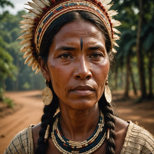 Enawenê-nawê woman from Juruena River basin, northwestern Mato Grosso, Brazil — South America