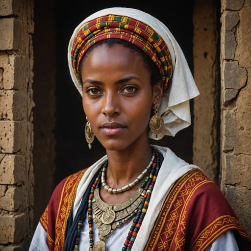 Ethiopian Jewish woman from Israel and historic Ethiopia