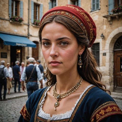 French Southern European woman from France (Southern European-descended populations)