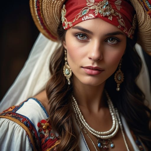 French woman from France and global Francophone diaspora