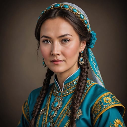 German Kazakhstani woman from Kazakhstan (German-descended residents) — Central Asia