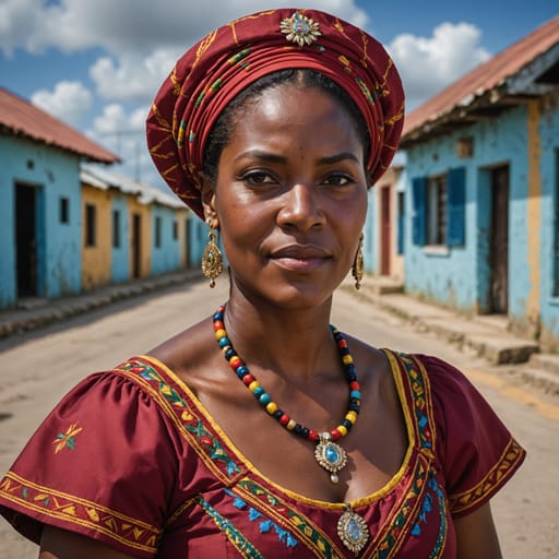 Hispanic Antiguan woman from Antigua and Barbuda