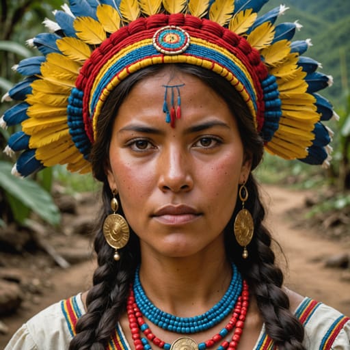 Indigenous Colombian woman from Colombia — South America