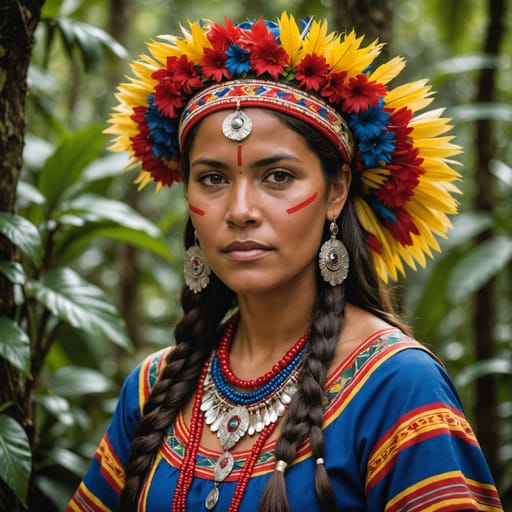 Indigenous Costa Rican woman from Costa Rica