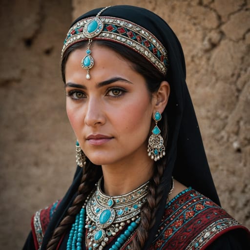 Iraqi Turkmen woman from Iraq (Turkmen belt)