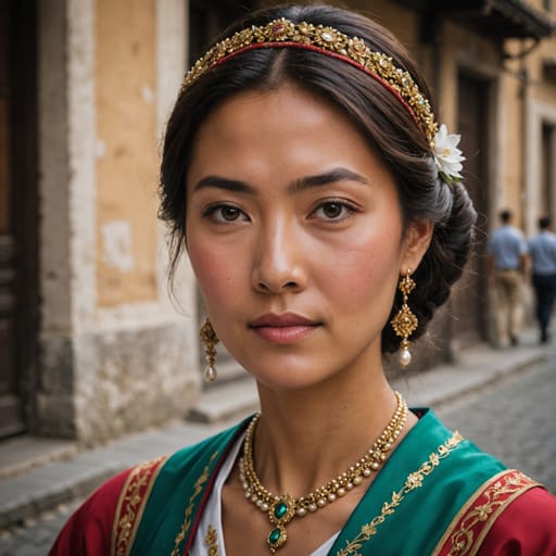 Italian Asian woman from Italy (Asian-descended residents)