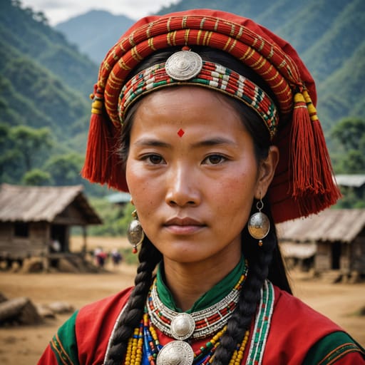 Kachin woman from Myanmar (Kachin State)