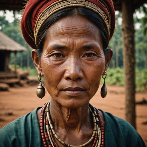 Kachok woman from Ratanakiri Province, northeastern Cambodia — Southeast Asia