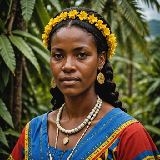 Kalinago Vincentian woman from Saint Vincent and the Grenadines