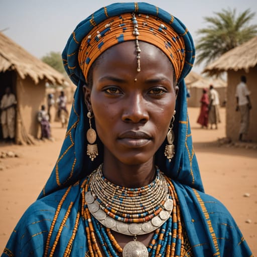 Kanembu Kanuri Chad woman from Lake Chad region