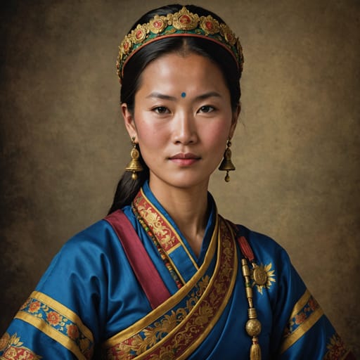 Kheng woman from Bhutan (Zhemgang) — South Asia