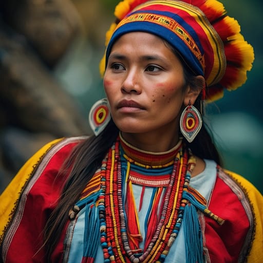 Kichwa woman from Ecuador (Andean highlands and Amazon) — South America