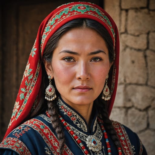 Kyrgyz Tajikistan woman from Tajikistan (Kyrgyz-descended residents) — Central Asia