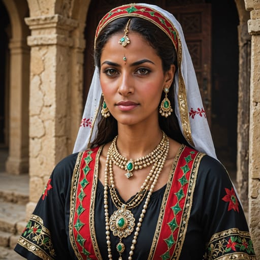Lebanese-Syrian Caribbean woman from Caribbean (cross-state community)