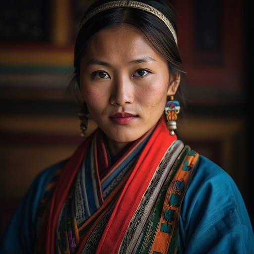 Lhotshampa woman from Bhutan (southern Bhutan) plus refugee diaspora — South Asia