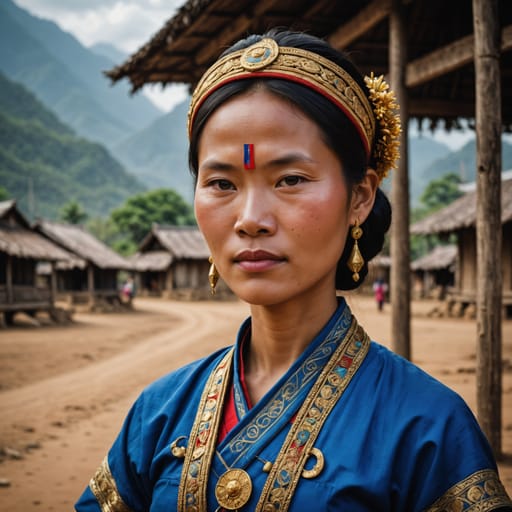 Lue woman from Laos and cross-border Tai Lue