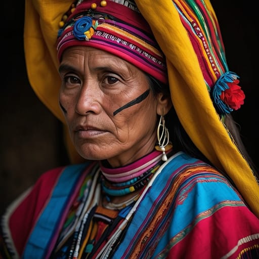 Mam Maya woman from Guatemala (western highlands)