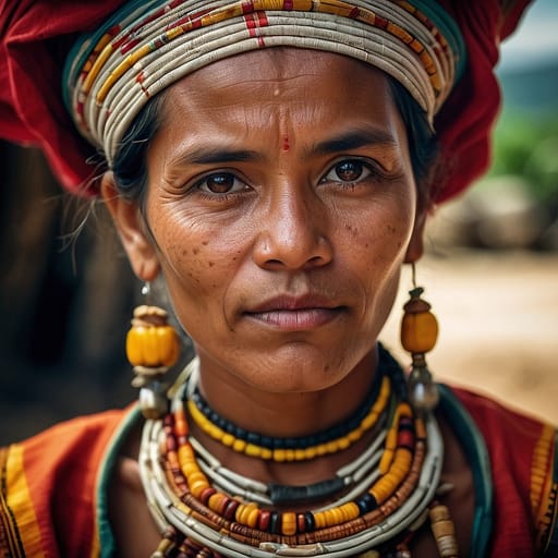 Mambai woman from Timor-Leste (central highlands)