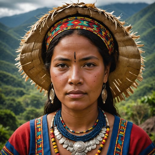 Matagalpa and Nahoa woman from Nicaragua (Pacific and central highlands)