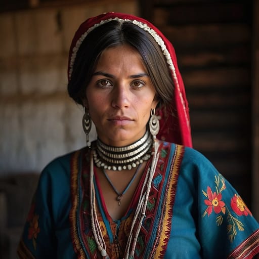 Mestizo Argentine woman from Argentina (northwestern provinces)